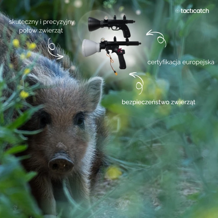 Tacticatch PL-200 Tactical Drone Net Launcher profesjonalna wyrzutnia sieci